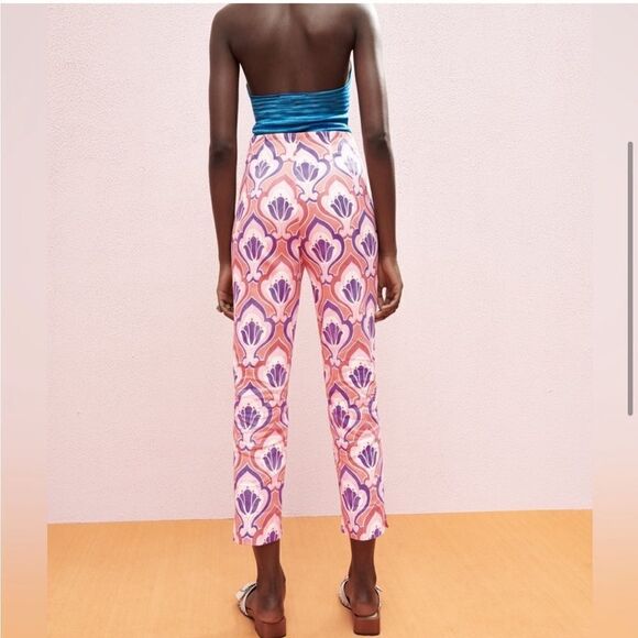 Zara Slim Fit High Rise Ankle Pants - Picture 3 of 5